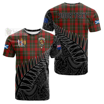 MacGregor (McGregor) Crest Tartan Cotton T-shirt with New Zealand Silver Fern Half Style