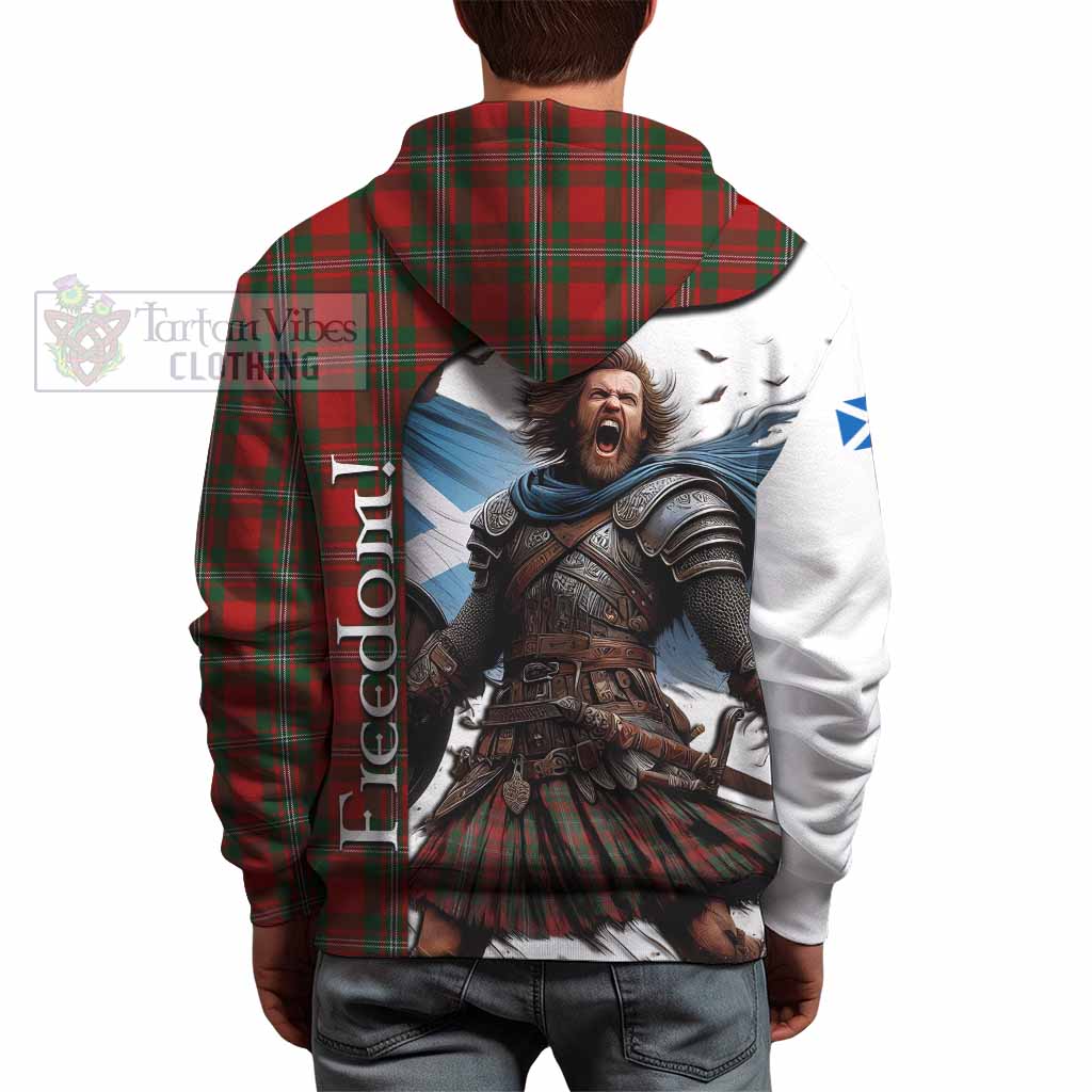 Tartan Vibes Clothing MacGregor (McGregor) Crest Tartan Hoodie Inspired by the Freedom of Scottish Warrior