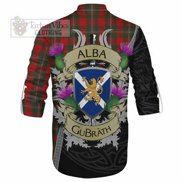 MacGregor (McGregor) Tartan Family Crest Ghillie Kilt Shirt Lion Rampant Royal Thistle Shield Celtic Inspired