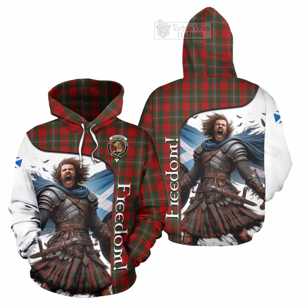 Tartan Vibes Clothing MacGregor (McGregor) Crest Tartan Hoodie Inspired by the Freedom of Scottish Warrior