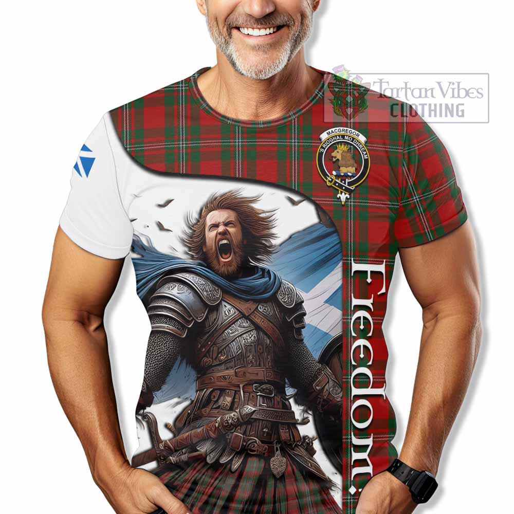 MacGregor (McGregor) Crest Tartan T-Shirt Inspired by the Freedom of Scottish Warrior