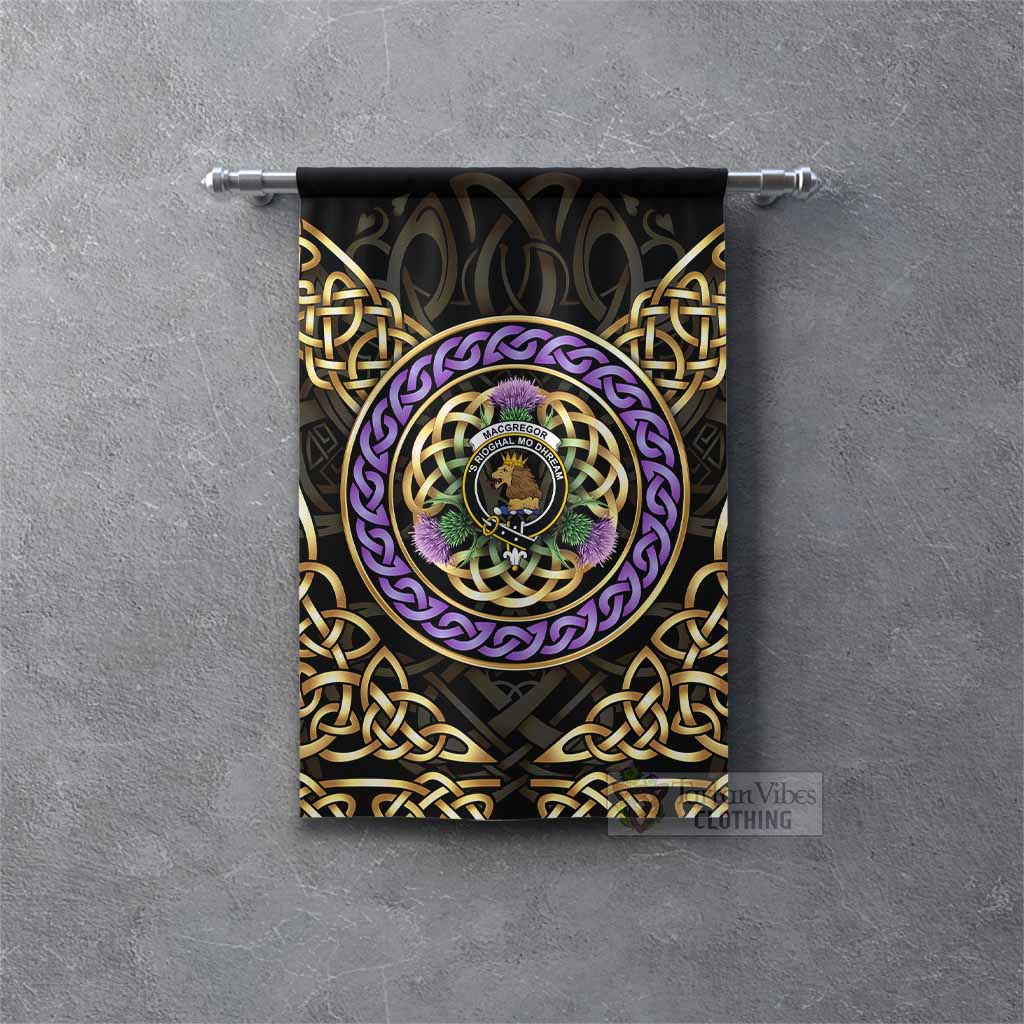 MacGregor (McGregor) Clan Crest Gonfalon Celtic Scottish Thistle