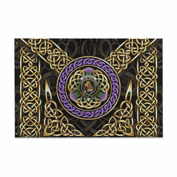 MacGregor (McGregor) Clan Crest House Flag Celtic Scottish Thistle 48*72 inch (120*180 cm) - Tartan Vibes Clothing
