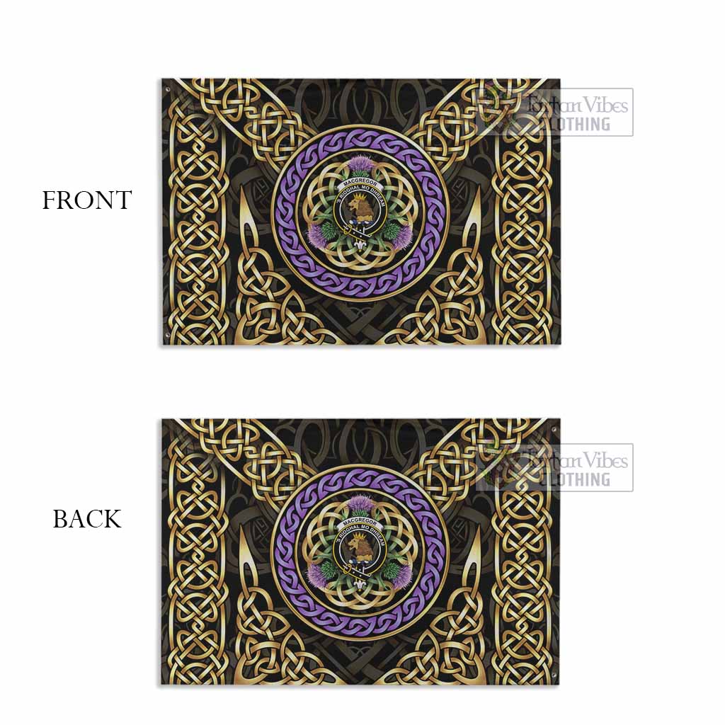 MacGregor (McGregor) Clan Crest House Flag Celtic Scottish Thistle - Tartan Vibes Clothing