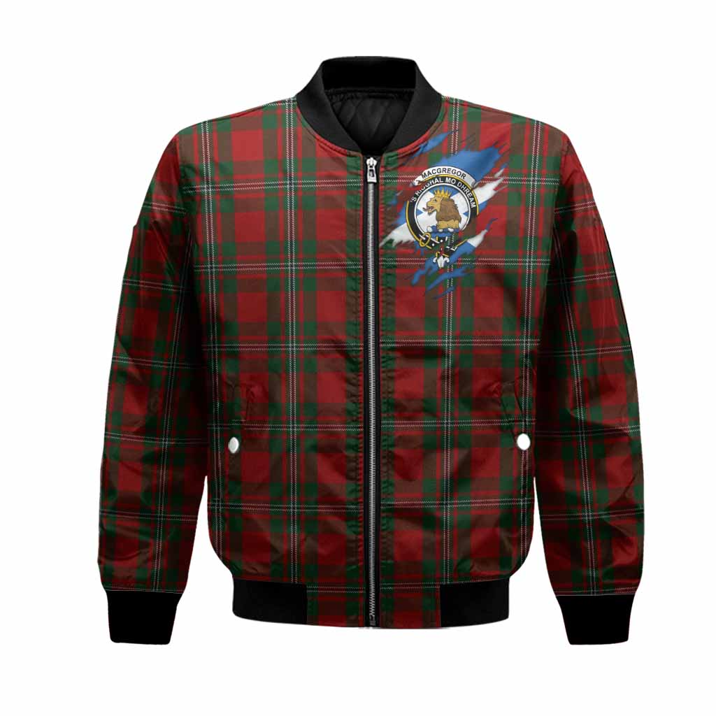MacGregor (McGregor) Clan Crest In Me Tartan Bomber Jacket Scotland Flag Style
