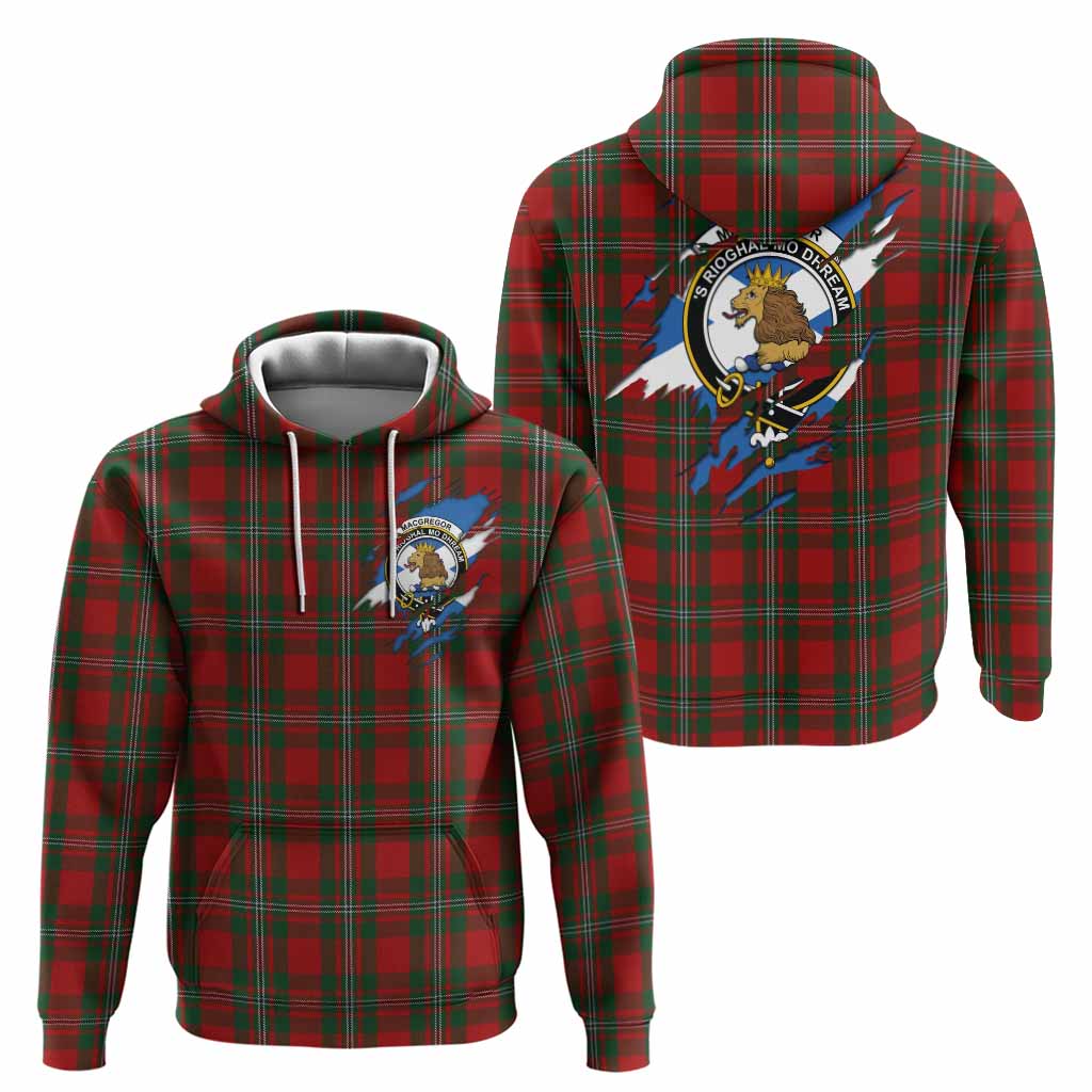 MacGregor (McGregor) Clan Crest In Me Tartan Hoodie Scotland Flag Style