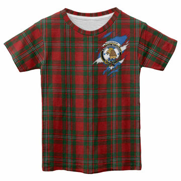 MacGregor (McGregor) Clan Crest In Me Tartan Kid T-shirt Scotland Flag Style