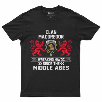 MacGregor (McGregor) Clan Crest Men's T-Shirt Wreaking Havoc