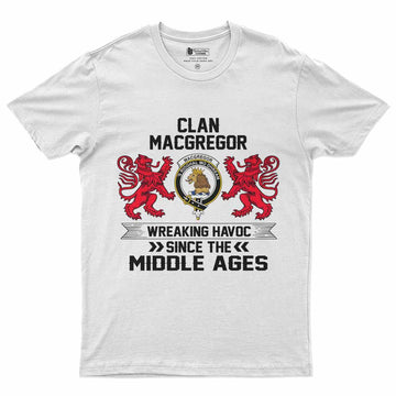 MacGregor (McGregor) Clan Crest Men's T-Shirt Wreaking Havoc
