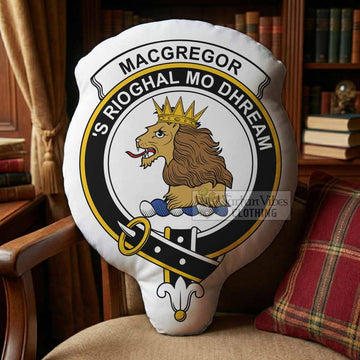 MacGregor (McGregor) Clan Crest Shaped Throw Pillow, Scottish Clan Badge Decorative Pillow