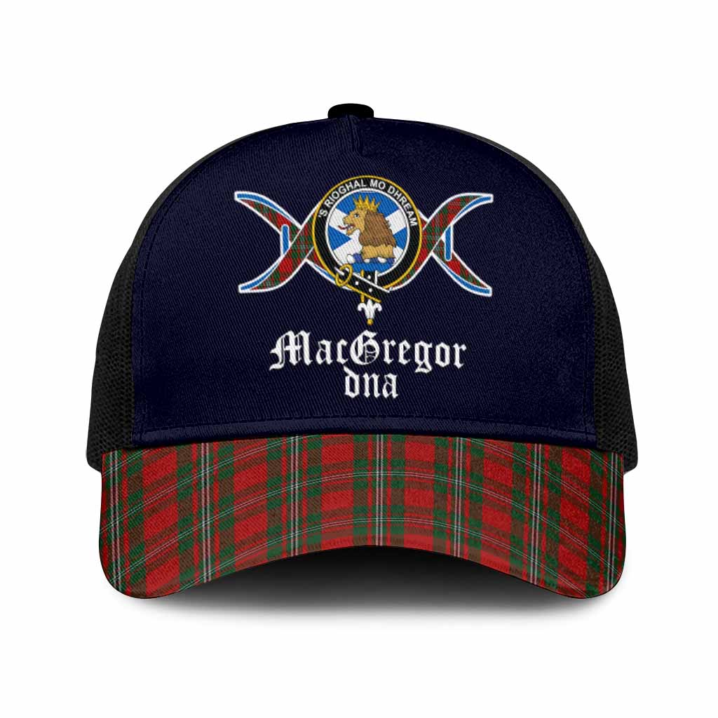 MacGregor (McGregor) Clan DNA Tartan Mesh Trucker Cap One Size (Adjustable) Black - Tartan Vibes Clothing