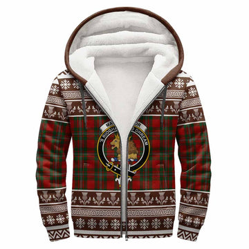 MacGregor (McGregor) Clan Tartan Christmas Fleece Hoodie with Family Crest
