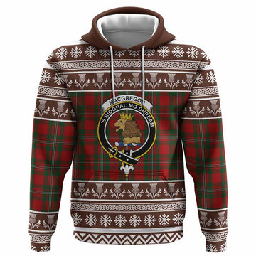 MacGregor (McGregor) Clan Tartan Christmas Hoodie with Family Crest