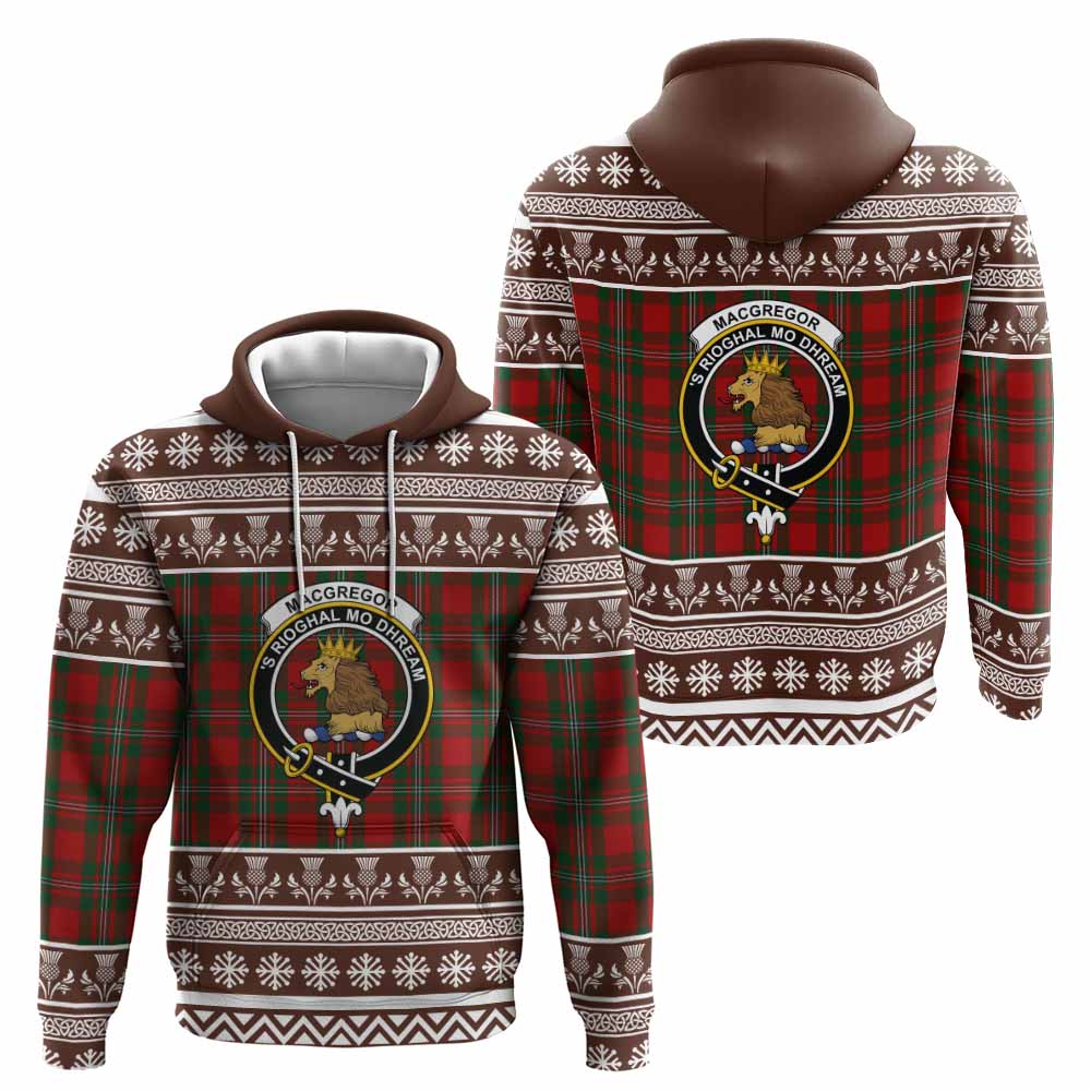 MacGregor (McGregor) Clan Tartan Christmas Hoodie with Family Crest - Tartan Vibes Clothing