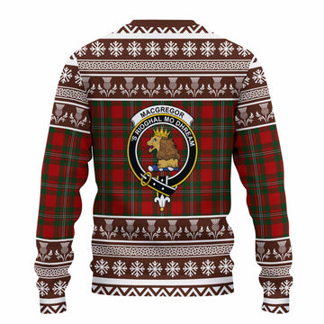 MacGregor (McGregor) Clan Tartan Christmas Ugly Sweater with Family Crest