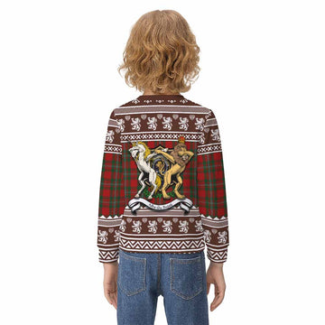 MacGregor (McGregor) Clan Tartan Crest Christmas Kid Ugly Sweatshirt Coat of Arms Funny Style