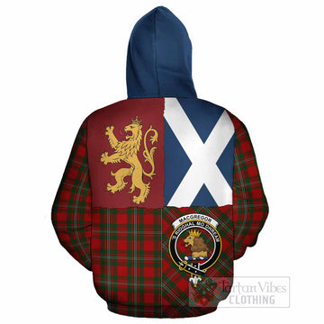 MacGregor (McGregor) Crest Tartan Cotton Hoodie with Lion Rampant Saltire Style