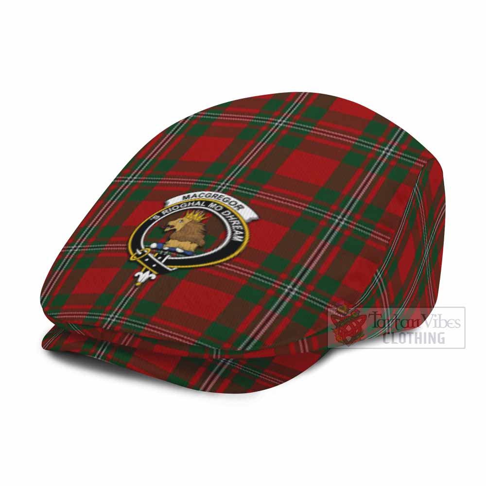 MacGregor (McGregor) Family Crest Tartan Jeff Cap, Tartan Flat Cap