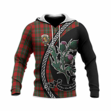 MacGregor (McGregor) Family Crest Tartan Knitted Hoodie Alba Thistle Inspired