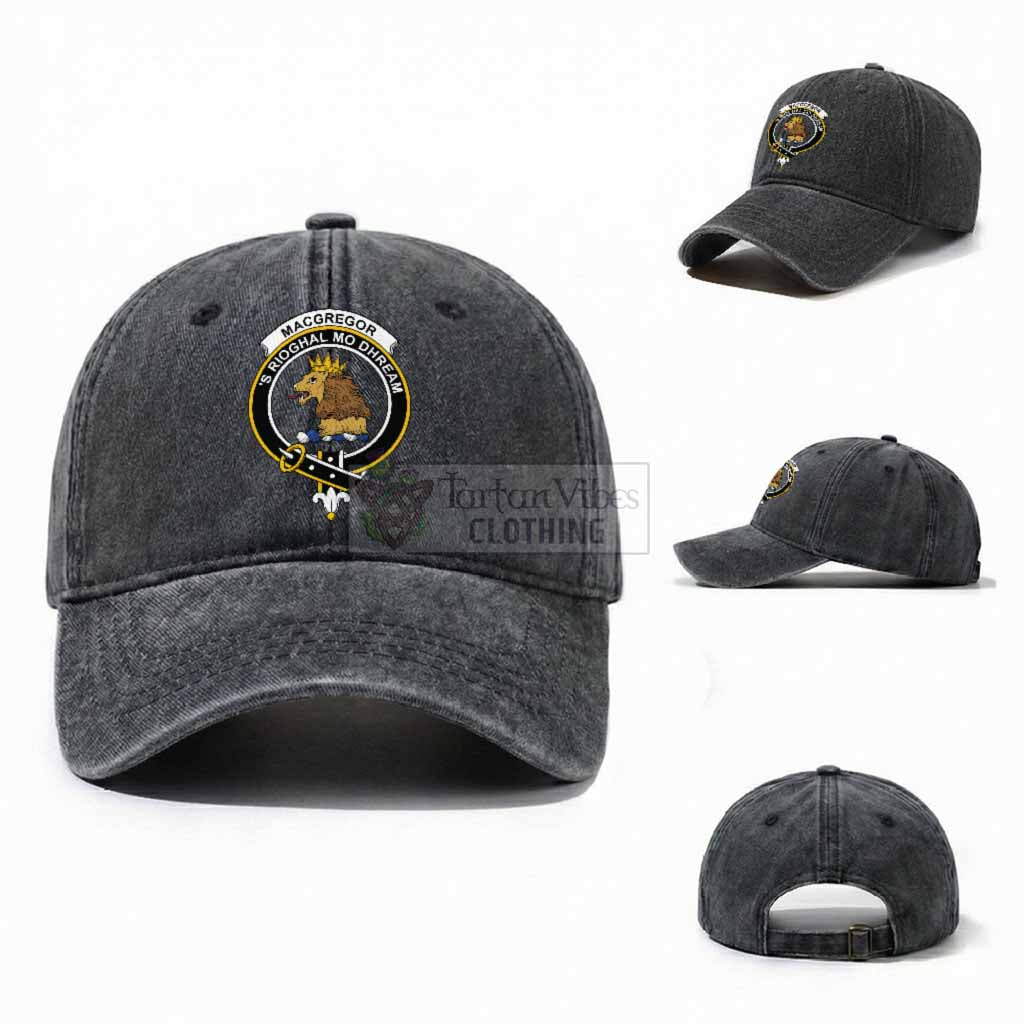 MacGregor (McGregor) Scottish Clan Crest Washed Baseball Cap
