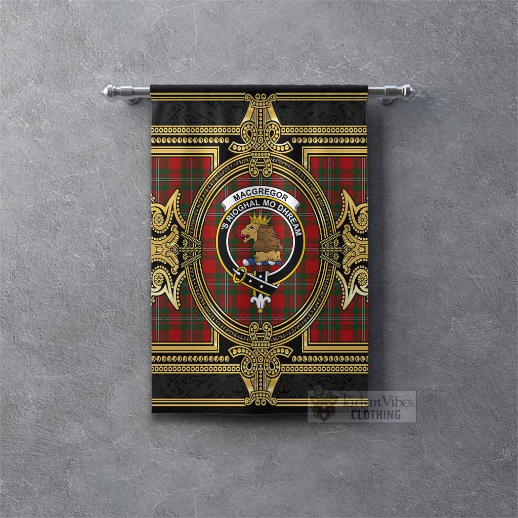 MacGregor (McGregor) Scottish Tartan Crest Gonfalon Royal Stylized Rectangle - Tartan Vibes Clothing
