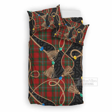 MacGregor (McGregor) Scottish Tartan Twisted Ropes Stylized Bedding Set