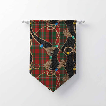MacGregor (McGregor) Scottish Tartan Twisted Ropes Stylized Gonfalon