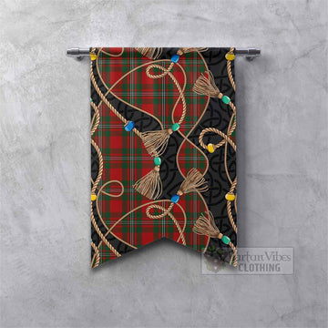 MacGregor (McGregor) Scottish Tartan Twisted Ropes Stylized Gonfalon