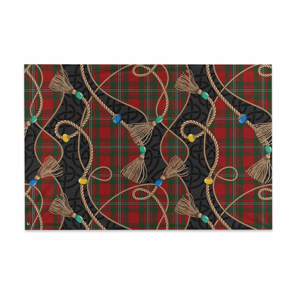 MacGregor (McGregor) Scottish Tartan Twisted Ropes Stylized House Flag 48*72 inch (120*180 cm) - Tartan Vibes Clothing