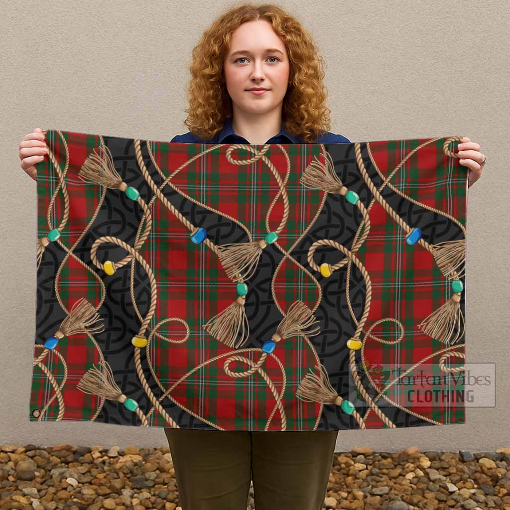 MacGregor (McGregor) Scottish Tartan Twisted Ropes Stylized House Flag - Tartan Vibes Clothing