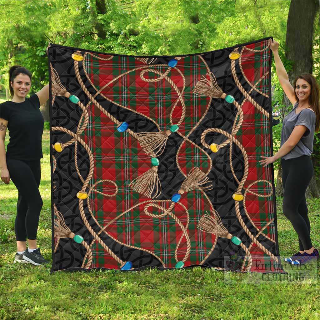 MacGregor (McGregor) Scottish Tartan Twisted Ropes Stylized Premium Quilt - Tartan Vibes Clothing