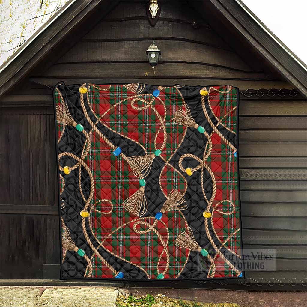MacGregor (McGregor) Scottish Tartan Twisted Ropes Stylized Premium Quilt - Tartan Vibes Clothing