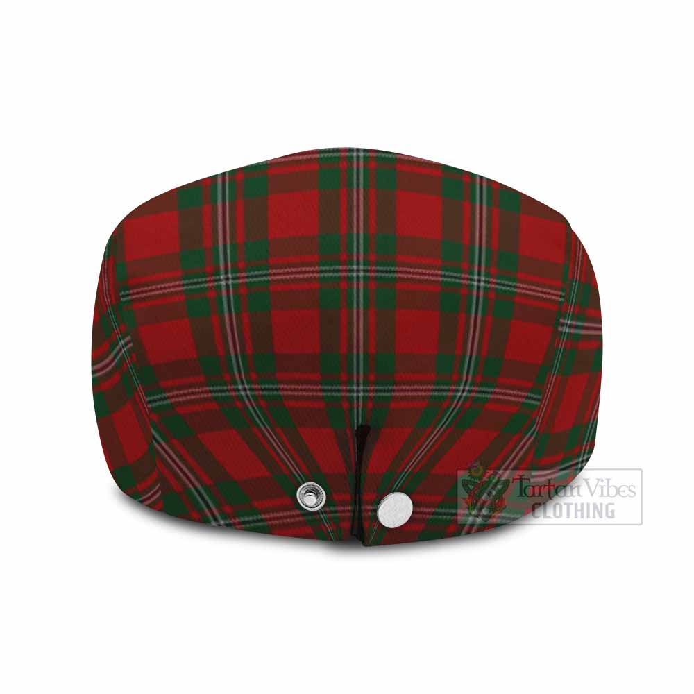 MacGregor (McGregor) Scottish Tartan White Heather With Thistle Flat Cap, Jeff Cap Beir Buaidh! - Tartan Vibes Clothing