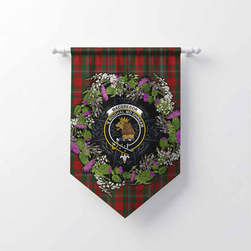 MacGregor (McGregor) Scottish Tartan White Heather With Thistle Gonfalon Beir Buaidh!