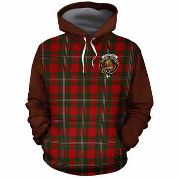 MacGregor (McGregor) Tartan Accent Cotton Hoodie with Family Crest