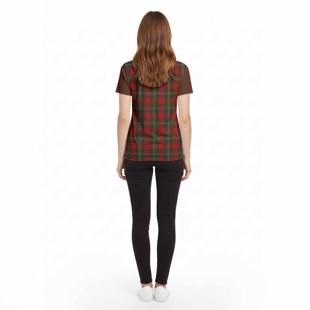 MacGregor (McGregor) Tartan Accent Cotton T-shirt with Family Crest