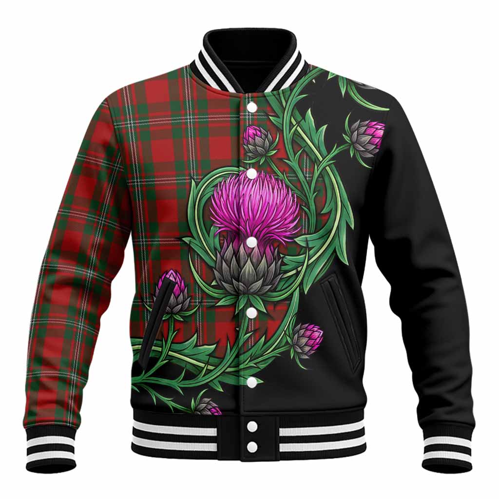 MacGregor (McGregor) Tartan Baseball Jacket Resilient Scottish Thistle Unisex - Tartan Vibes Clothing