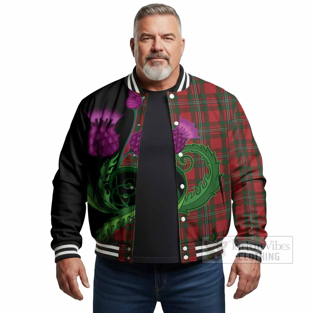 MacGregor (McGregor) Tartan Baseball Jacket Traditional Scottish Thistle