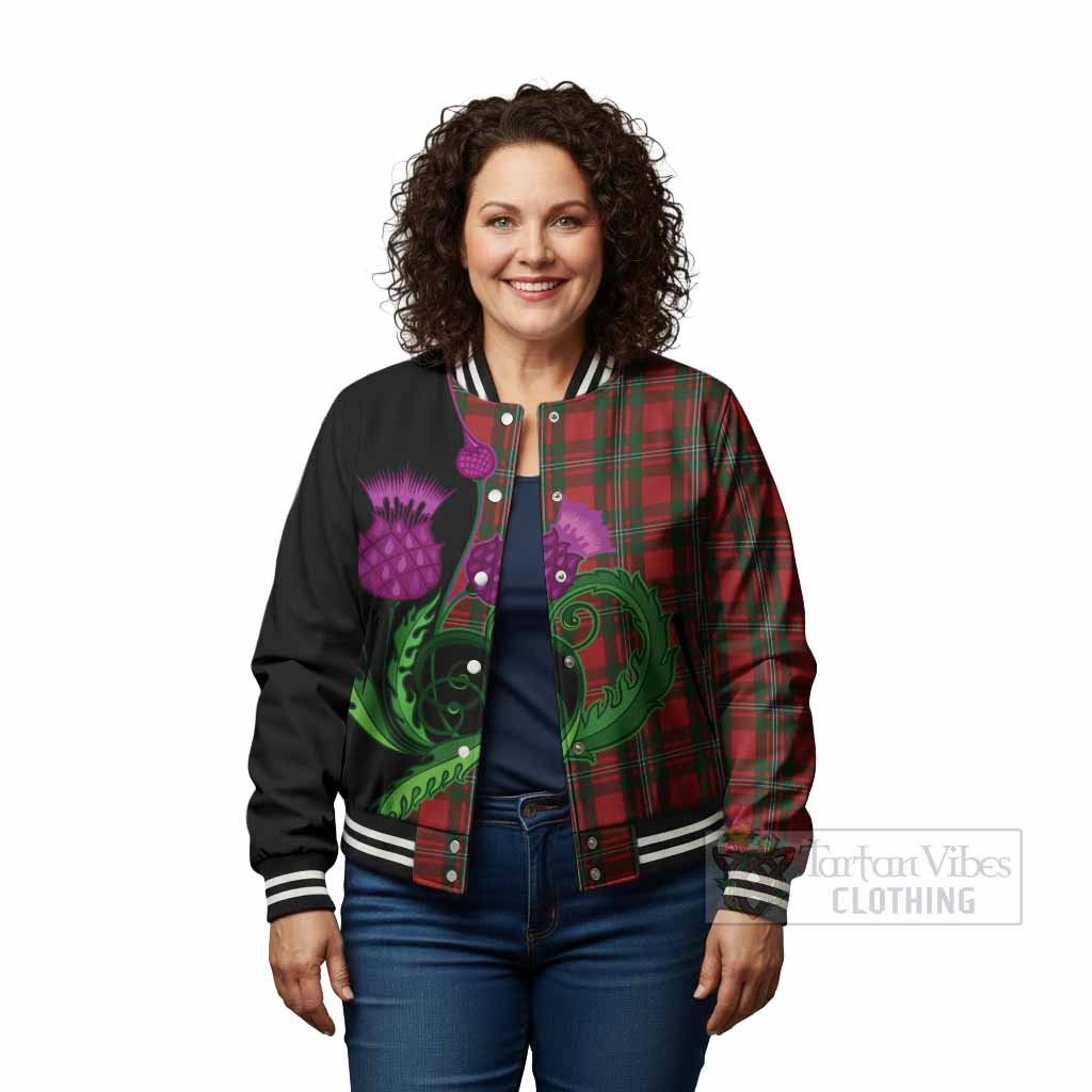 MacGregor (McGregor) Tartan Baseball Jacket Traditional Scottish Thistle