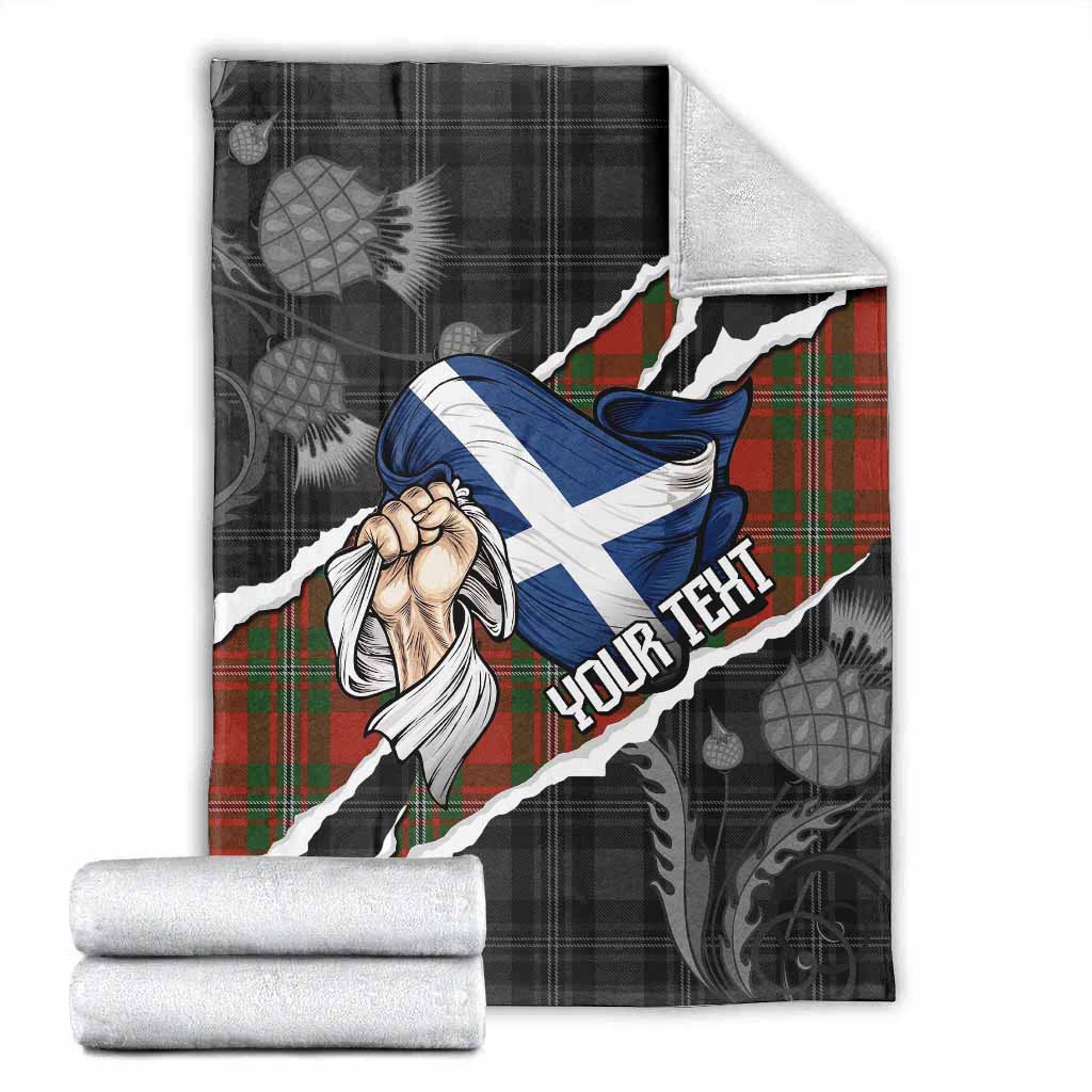 MacGregor (McGregor) Tartan Blanket Hands with Scotland National Flags