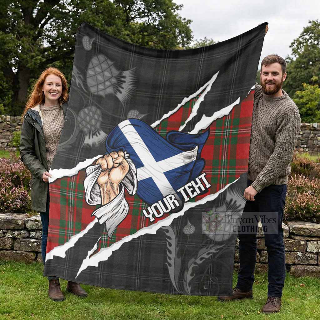 MacGregor (McGregor) Tartan Blanket Hands with Scotland National Flags