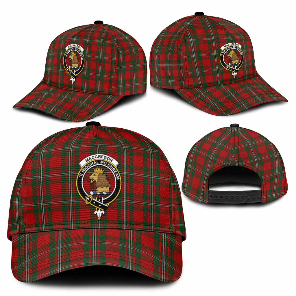 MacGregor (McGregor) Tartan Classic Cap with Family Crest
