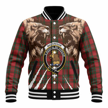 MacGregor (McGregor) Tartan Crest Baseball Jacket Ferocious Lion Style