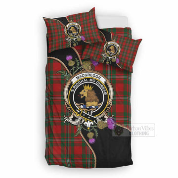 MacGregor (McGregor) Tartan Crest Bedding Set Scottish Thistle Spirit UK Bedding Set UK Double 79*79 inch - Tartan Vibes Clothing