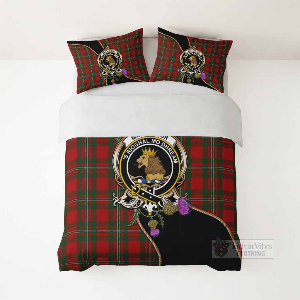 MacGregor (McGregor) Tartan Crest Bedding Set Scottish Thistle Spirit - Tartan Vibes Clothing