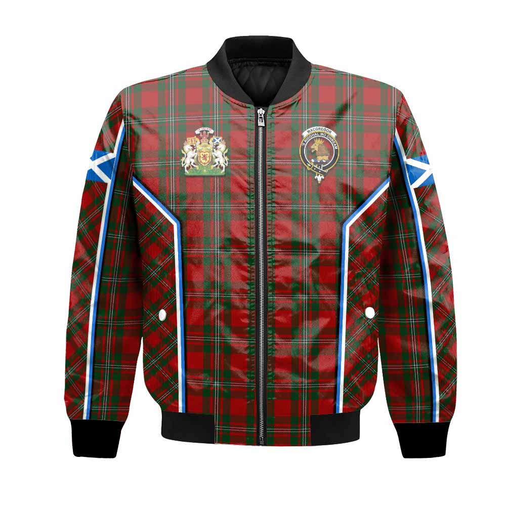 MacGregor (McGregor) Tartan Crest Bomber Jacket Scotland Coat of Arm Flag Style - Tartan Vibes Clothing