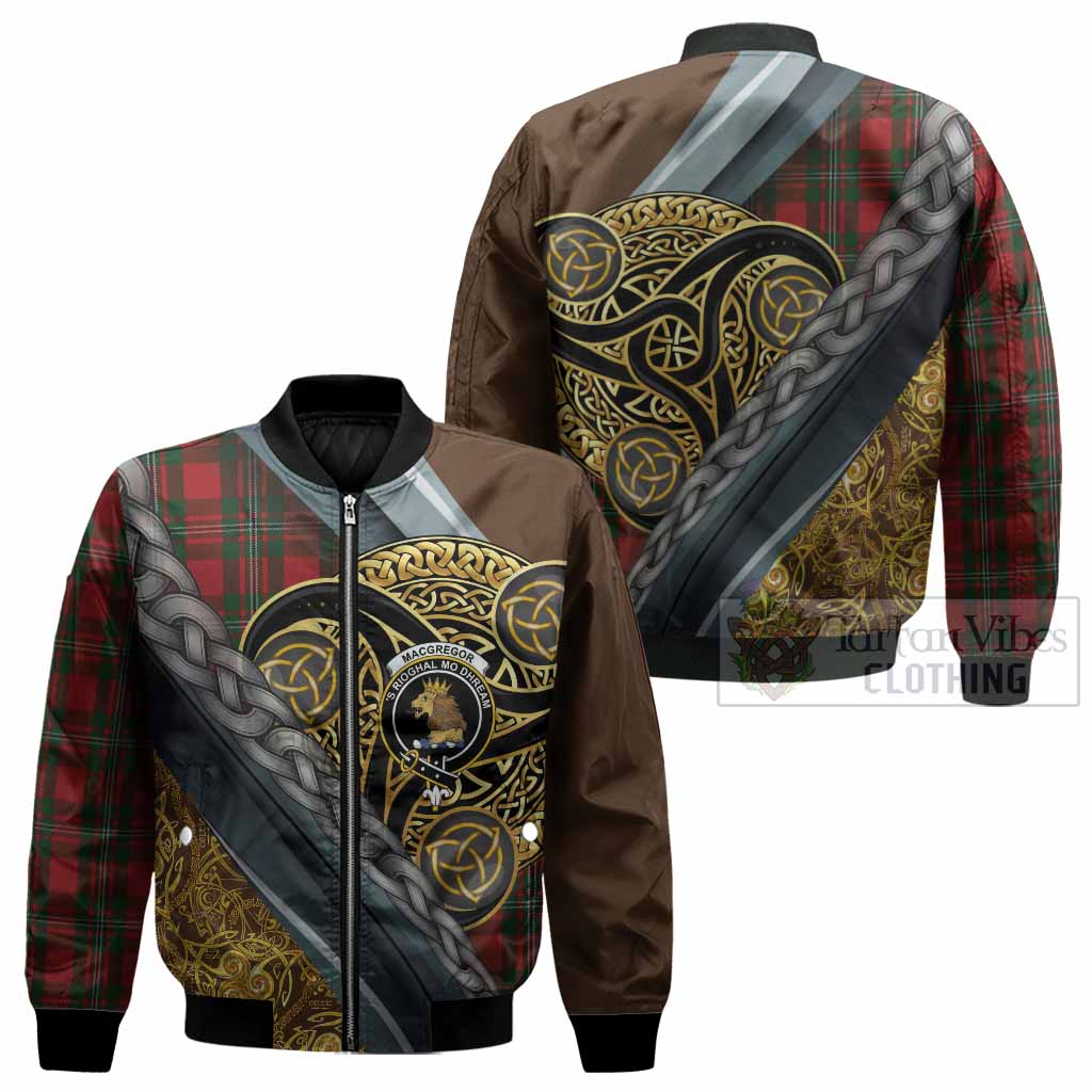 MacGregor (McGregor) Tartan Crest Bomber Jacket Scottish Triskele Celtic - Tartan Vibes Clothing