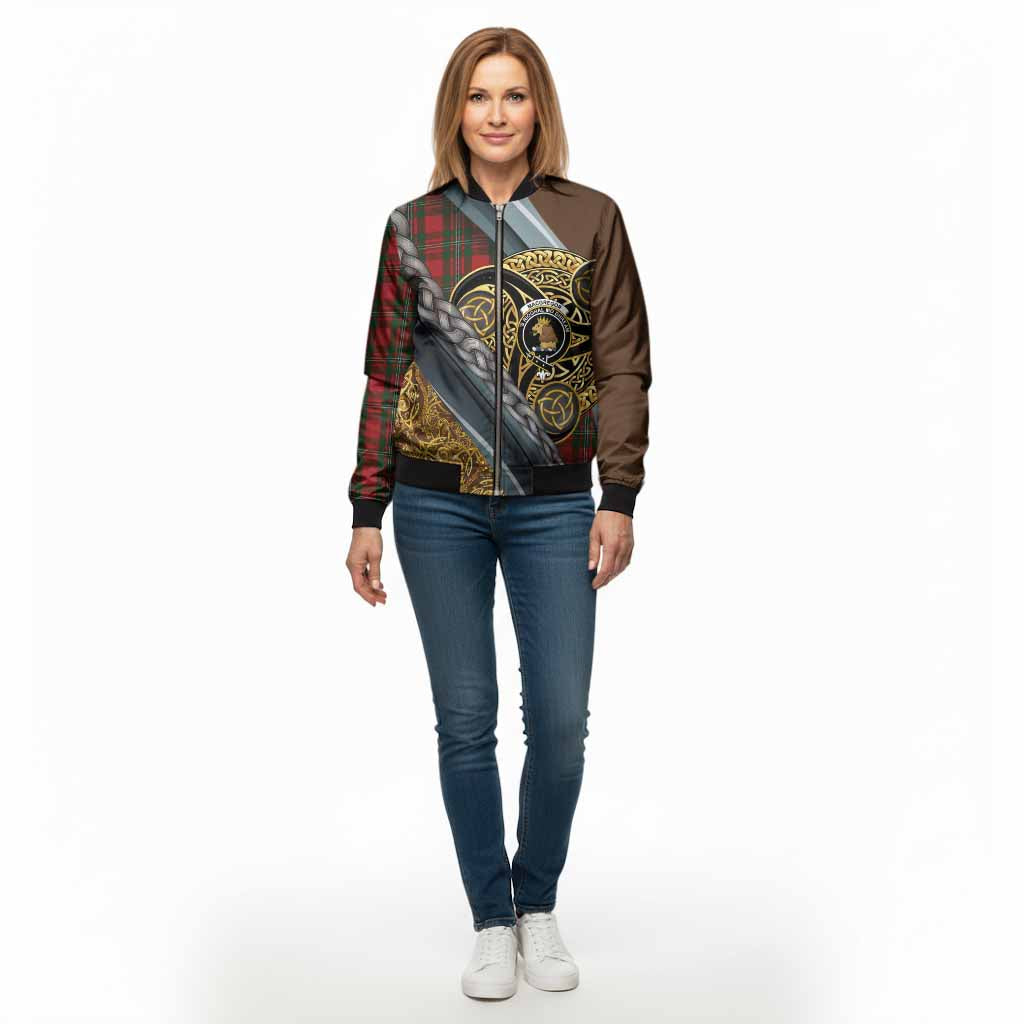 MacGregor (McGregor) Tartan Crest Bomber Jacket Scottish Triskele Celtic - Tartan Vibes Clothing