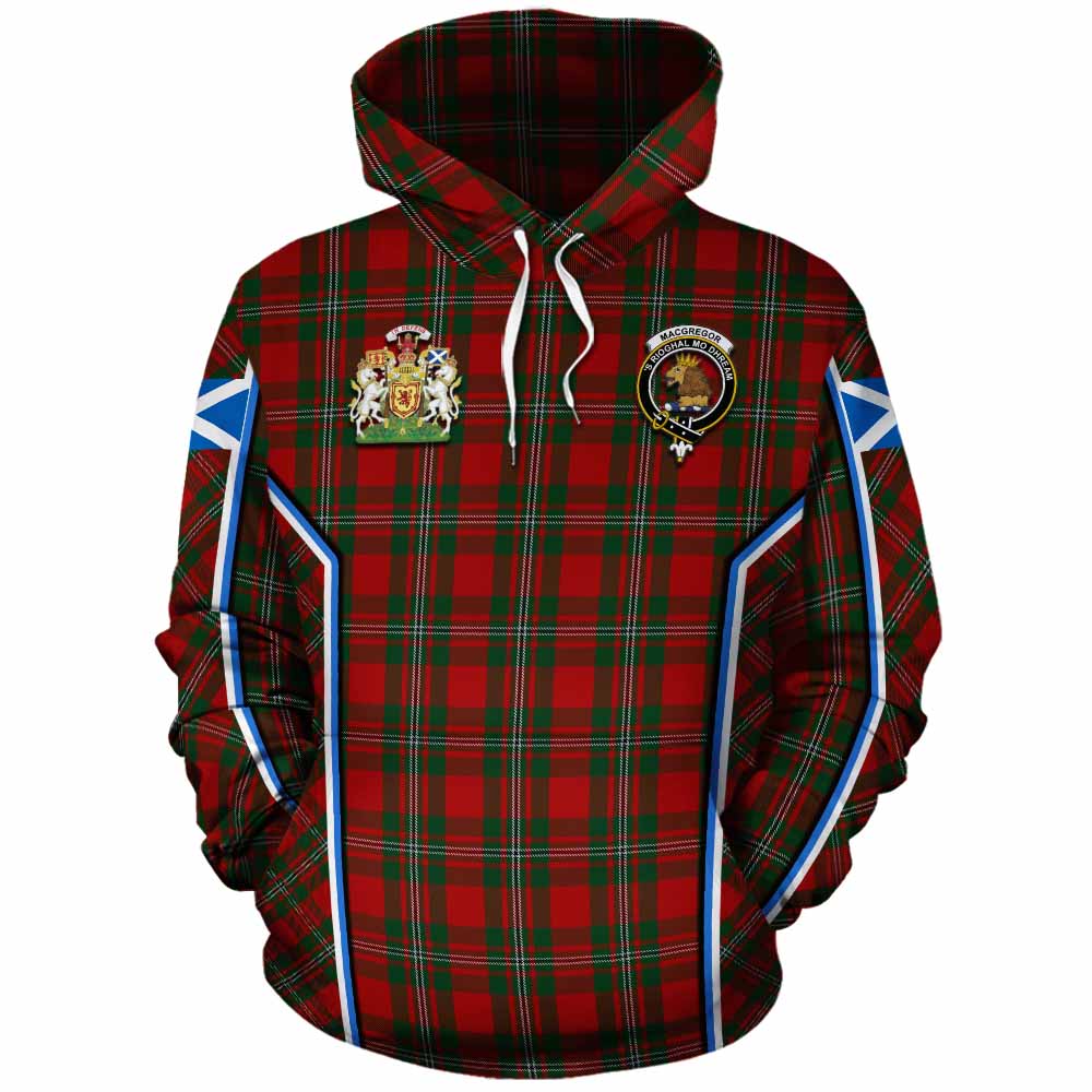 MacGregor (McGregor) Tartan Crest Cotton Hoodie Scotland Coat of Arm Flag Style - Tartan Vibes Clothing