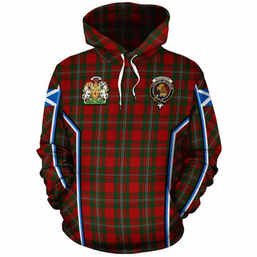 MacGregor (McGregor) Tartan Crest Cotton Hoodie Scotland Coat of Arm Flag Style